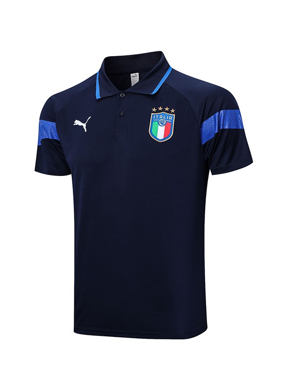 Italy polo jersey training soccer navy uniform men's sportswear football tops sport shirt 2023-2024