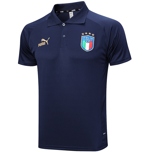 Italy polo jersey training uniform men's navy soccer sportswear football tops sports shirt 2023-2024