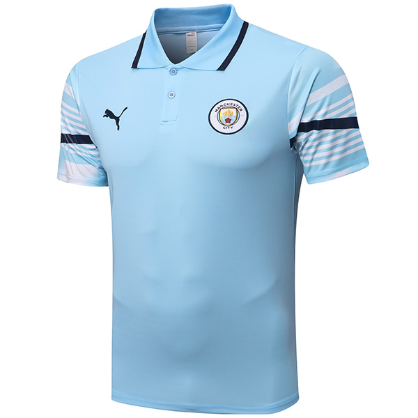 Manchester City polo maglia da azzurra da allenamento uniforme da calcio da uomo abbigliamento sportivo da calcio maglia sportiva 2022-2023