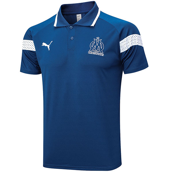 Olympique de Marseille polo jersey training soccer navy uniform men's sportswear football tops sport shirt 2023-2024