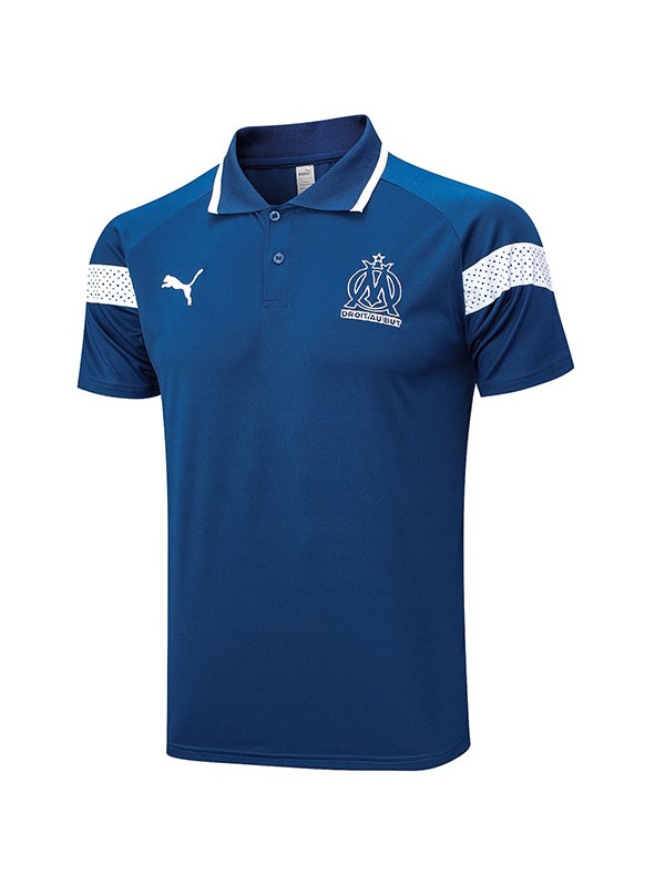 Olympique de Marseille polo jersey training soccer navy uniform men's sportswear football tops sport shirt 2023-2024