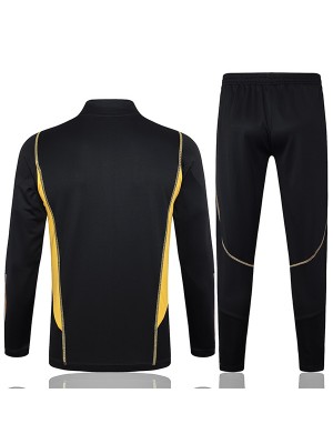 Argentina tracksuit football sportswear black zipper neck training uniform outdoor soccer coat 2024