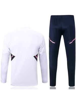 Arsenal tuta pantaloni di calcio tuta sportiva set con cerniera bianca uniforme vestiti da uomo kit di allenamento di calcio 2022-2023