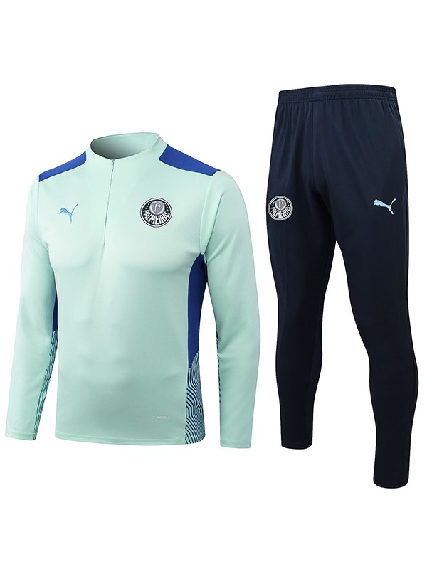 Palmeiras tuta verde pantaloni da calcio tuta sportiva set con zip collo uniforme abbigliamento da uomo kit allenamento calcio 2022-2023