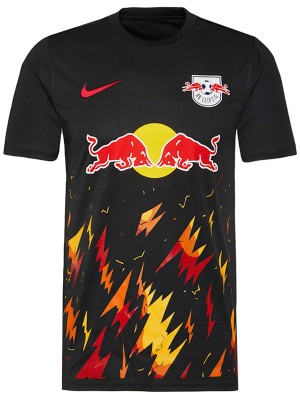 RB Leipzig maglia speciale in fiamme l'uniforme da calcio maglia superiore del kit da calcio per abbigliamento sportivo nero da uomo 2024-2025