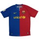 Barcelona home retro soccer jersey maillot match men's 1st sportwear football shirt 2008