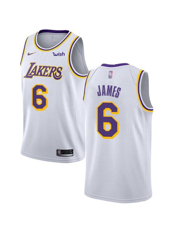 Men's Los Angeles Lakers 6 LeBron James Association Edition Basketball ...