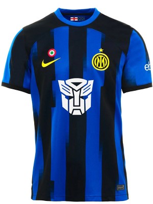 Inter milan maglia da casa Divisa da calcio dei Transformers Maglia sportiva da calcio da uomo 2023-2024