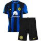 Inter milan kit per bambini a casa prima mini maglia da calcio per bambini uniformi giovanili 2023-2024